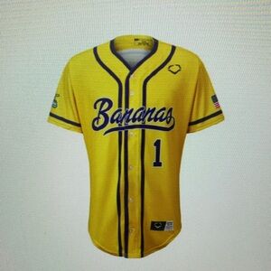 Savannah Bananas EvoShield Jersey Stitched Yellow❣️